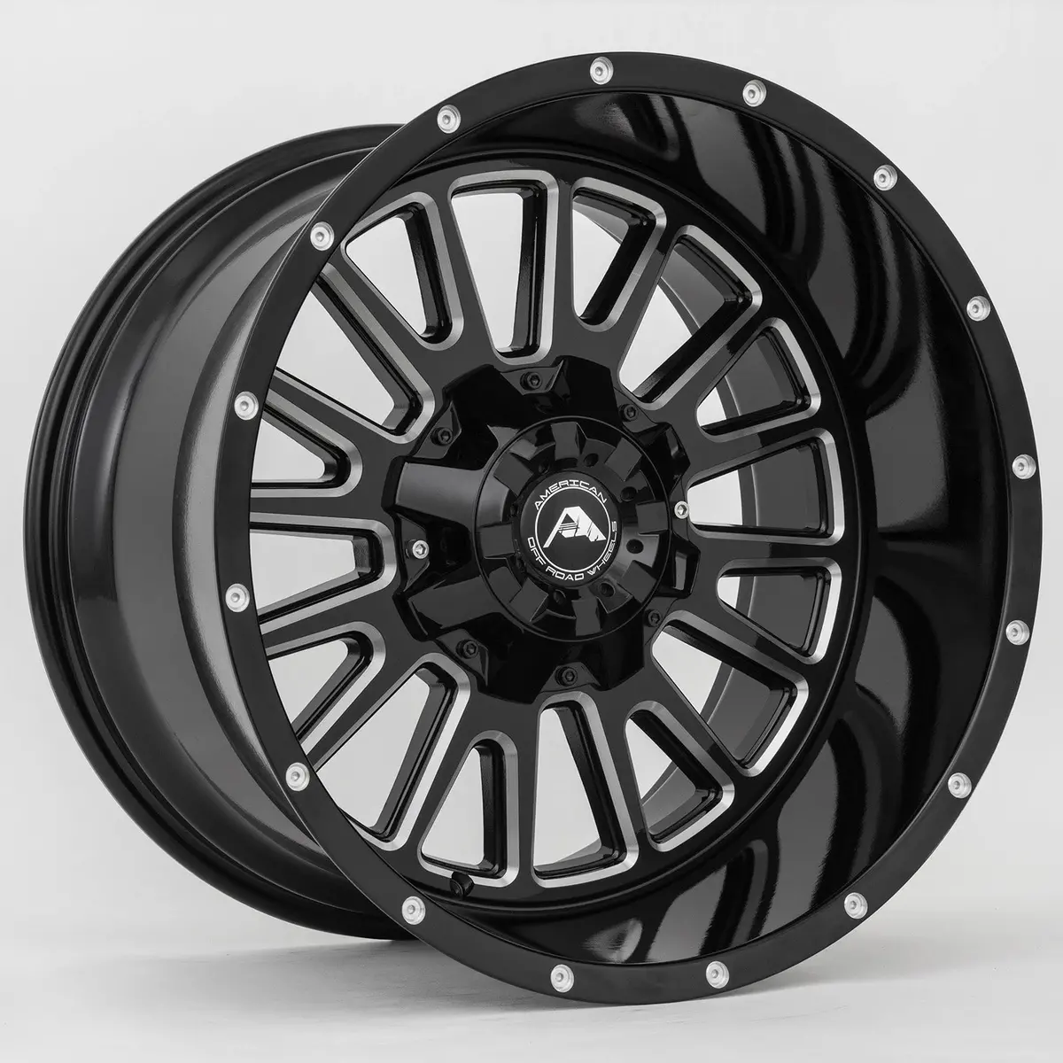 American Offroad Wheels A105 Black Milled 1