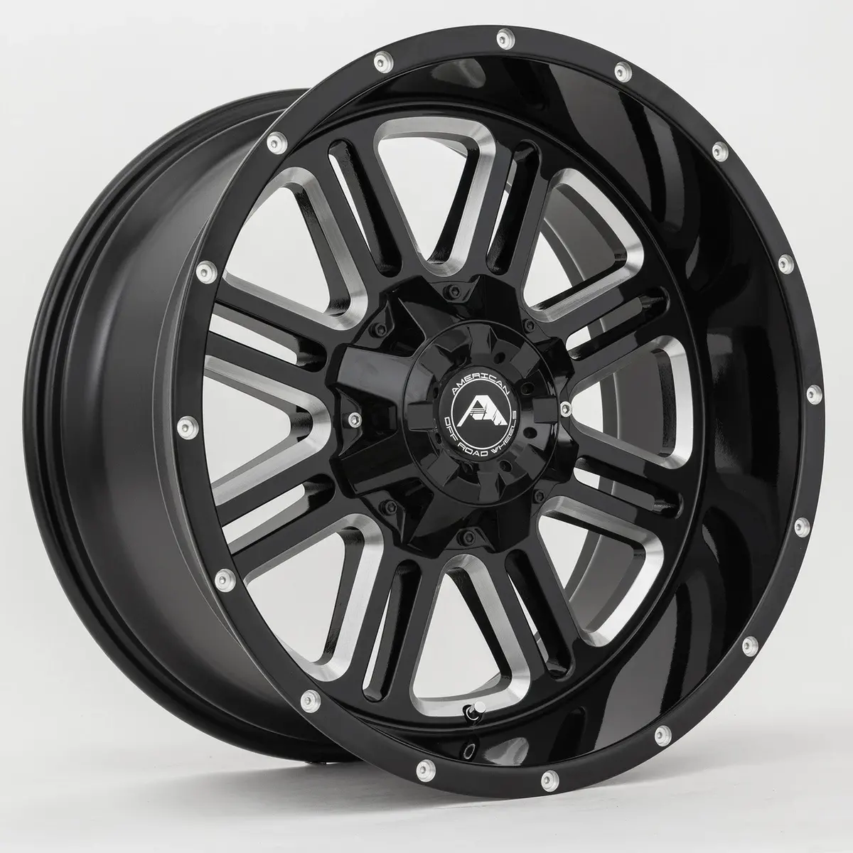 American Offroad Wheels A106 Black Milled 1