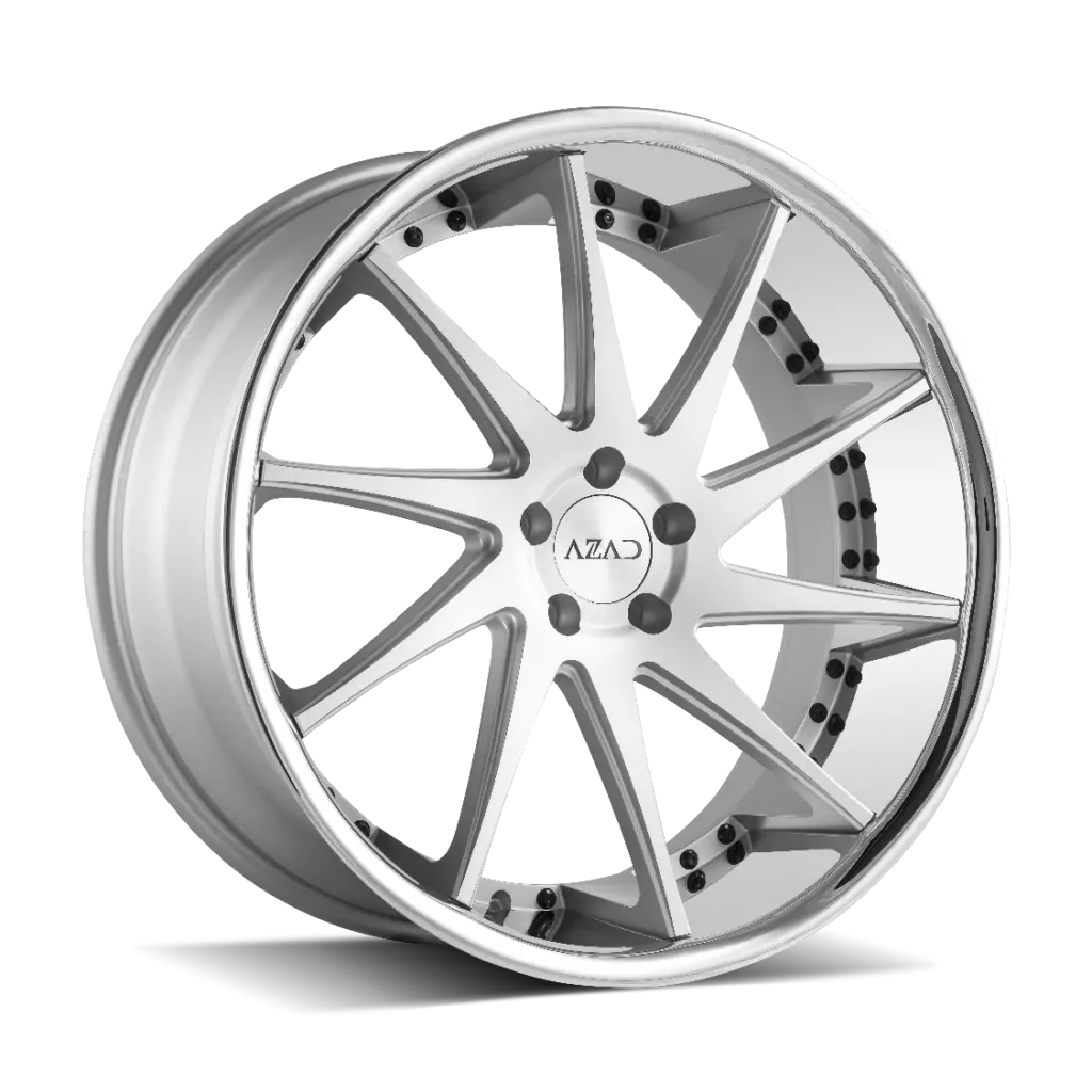 Azad Wheels Az23 Brushed Stainless Chrome Lip 1