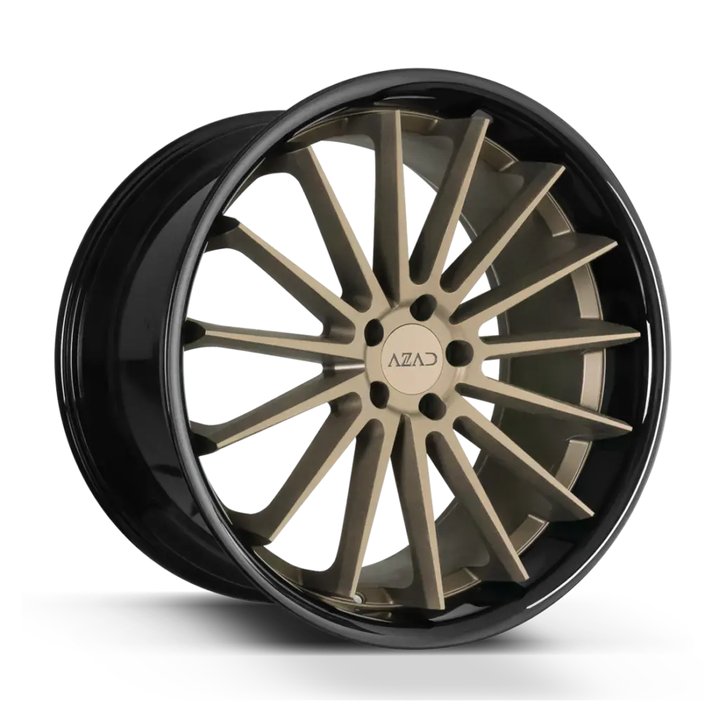 Azad Wheels Az24 Bronze Face Black Lip 1