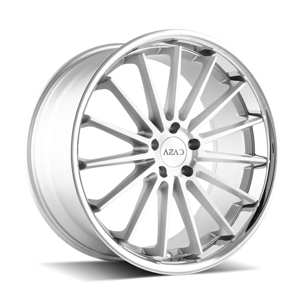 Azad Wheels Az24 Brushed Stainless Chrome Lip 1