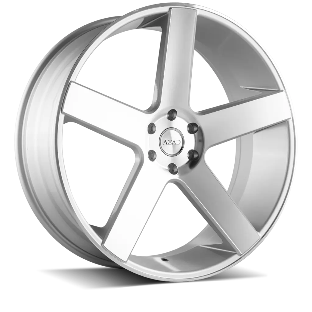 Azad Wheels Az5198 Silver Machined 1
