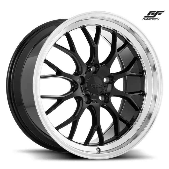 Ace Alloy Wheels Aff10 Gloss Piano Black Diamond Lip 1