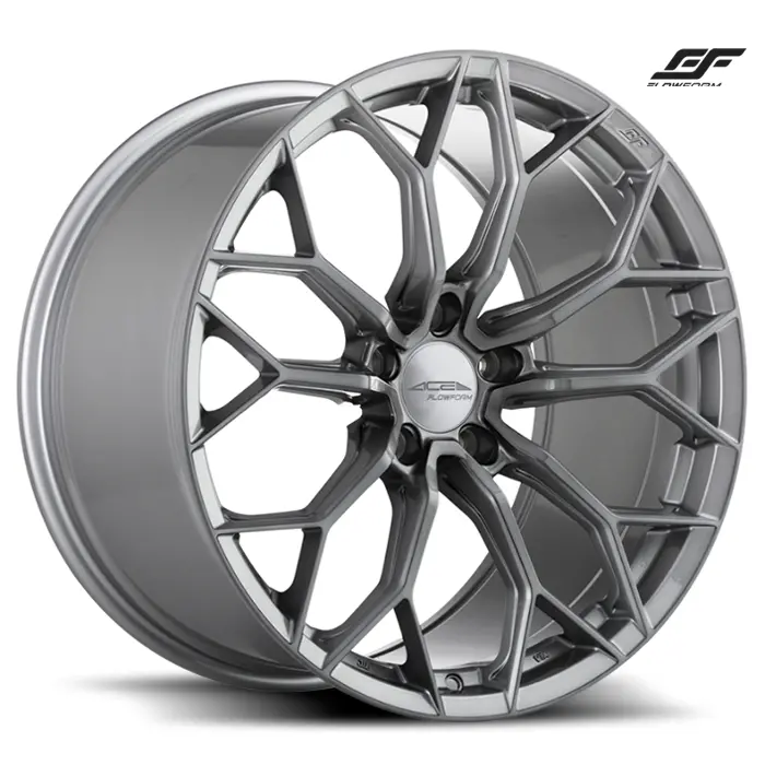 Ace Alloy Wheels Aff09 Brushed Face Space Grey Tint 1
