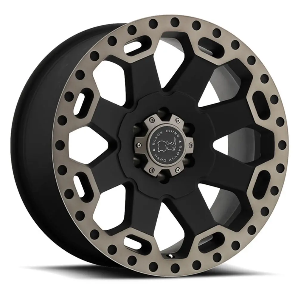 Black Rhino Wheels Warlord Matte Black Machine Dark Tint Lip 1
