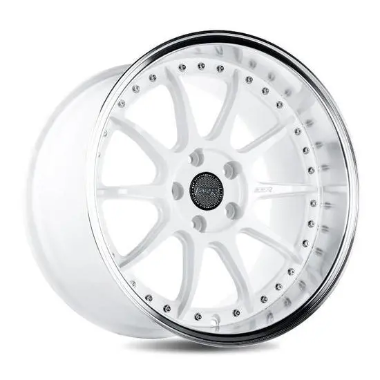 Esr Wheels Cs12 Gloss White Machine Lip 1