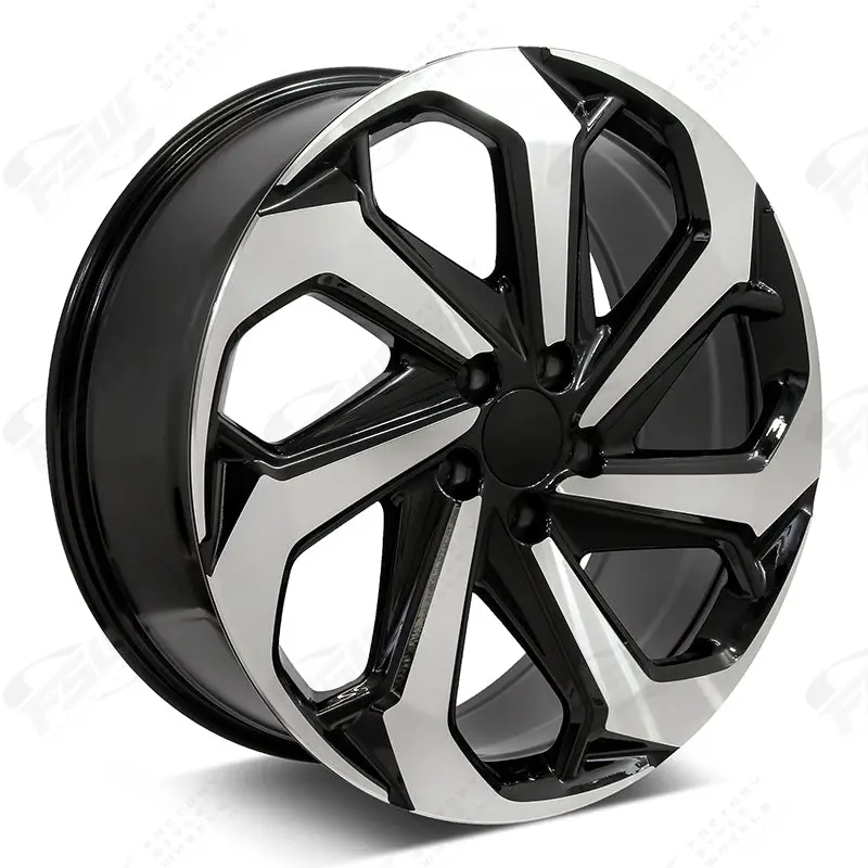 Honda Wheels F066 20X8 5X114.3 Black Machined Fit Accord Civic Cr-V Breeze Clarity Avancier Lx Sport Style 1