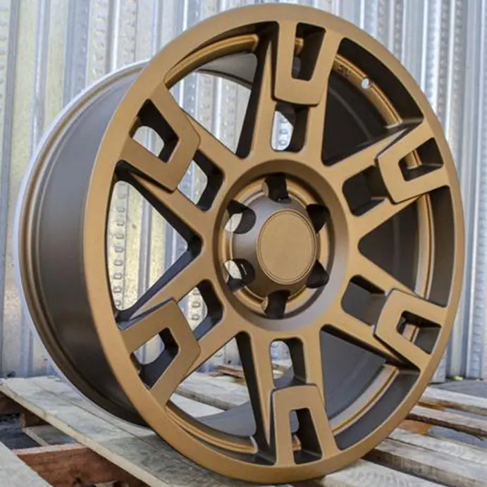 Toyota Wheels F096 17X8 6X139.7 Matte Bronze Fit 4Runner Fj Cruiser Sequoia Tacoma Trd Style 1