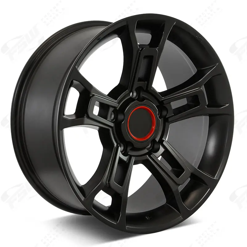 Toyota Wheels F141 20X8.5 6X139.7 Matte Black Fit 4Runner Fj Cruiser Sequoia Tacoma Trd Style 1
