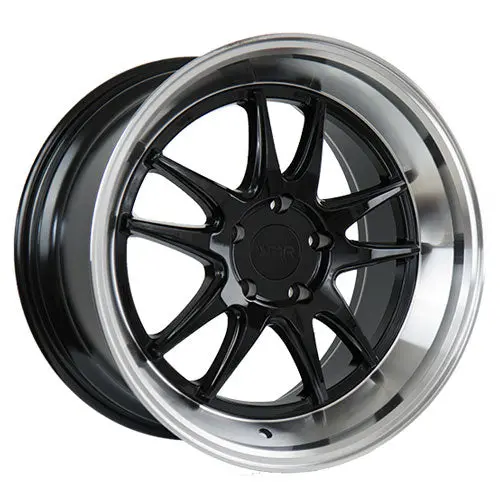 F1r Wheels F102 Gloss Black Polish Lip 1