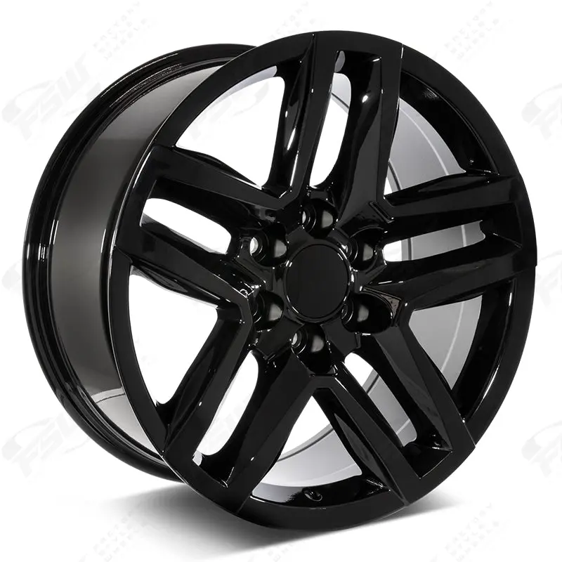 Chevy Wheels F217 20X9 6X139.7 Gloss Black Fit Silverado Tahoe Suburban 1