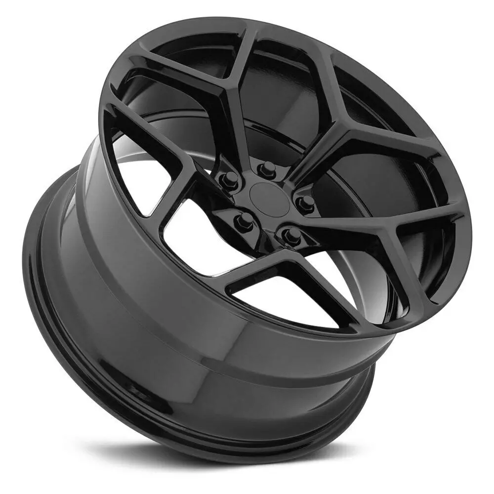 Chevy Wheels M228 22X9.5/22X10.5 5X120 Gloss Black Fit Camaro Zl1 Edition 2