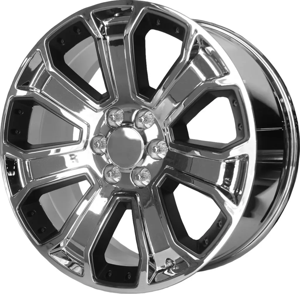 Oe Creations Wheels Pr113 Chrome With Matte Black Accents 1