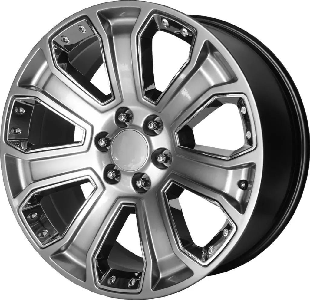 Oe Creations Wheels Pr113 Hyper Silver Dark With Chrome Accents 1