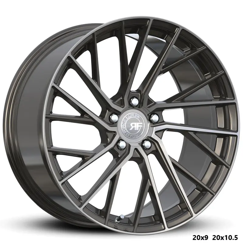 Road Force Wheels Rff2 Gunmetal Machined Face Ddt 1