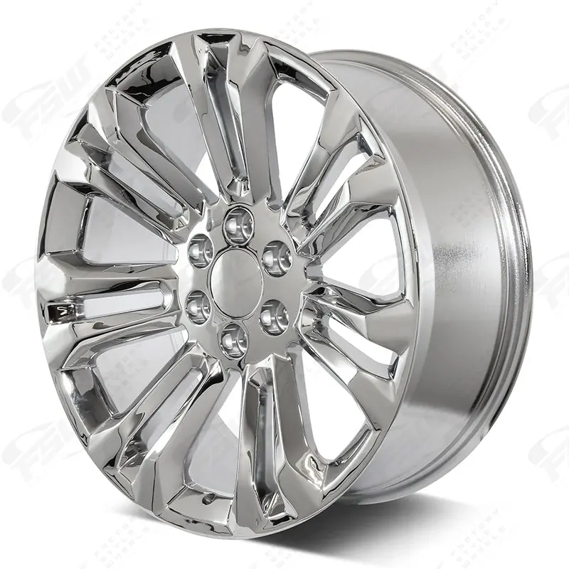 Chevy Wheels Rp08 26X10 6X139.7 Chrome Fit Silverado Tahoe Suburban 2
