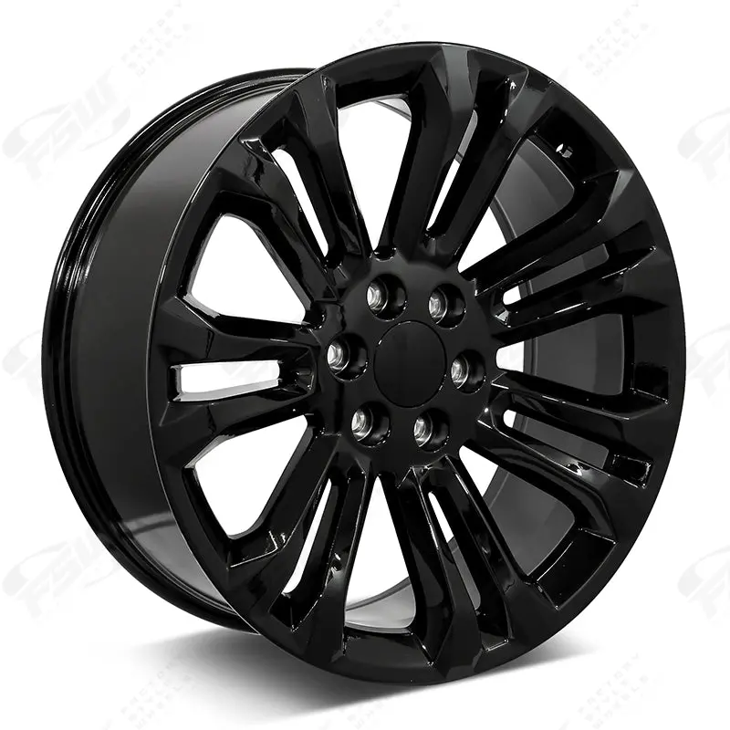 Chevy Wheels Rp08 22X9 6X139.7 Gloss Black Fit Silverado Tahoe Suburban 1