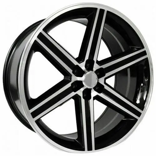 Chevy Wheels C1129 24X10 6X139.7 Black Machined Fit Silverado Suburban Tahoe  Iroc Style 1