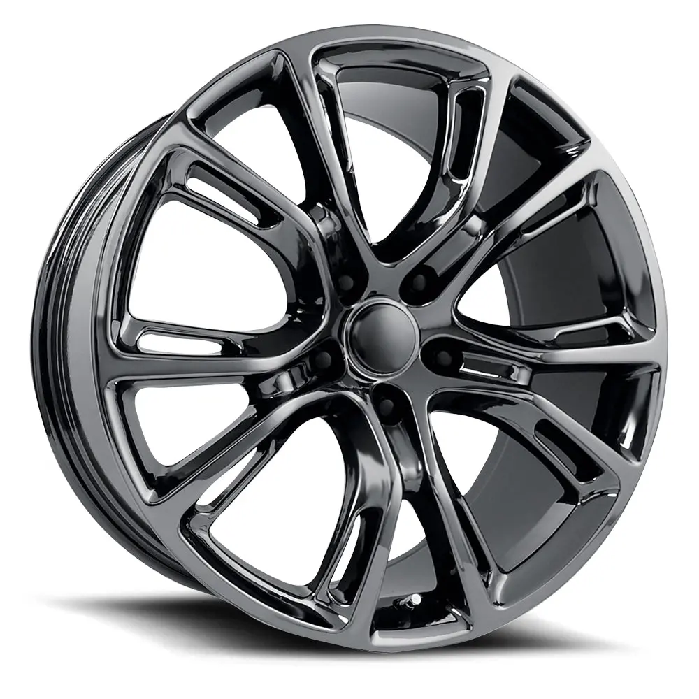 Jeep Wheels F077 22X10 5X127 Pvd Dark Chrome Fit Grand Cherokee Wrangler Srt Style 1