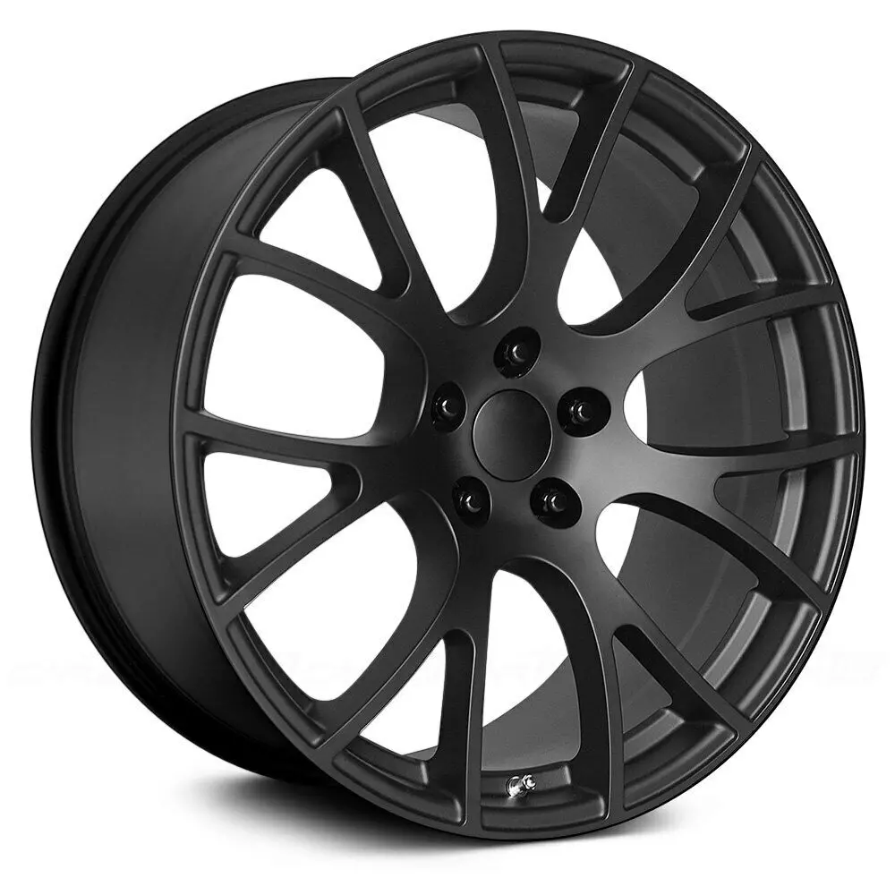 Dodge Wheels V1180 24X10 5X139.7 Matte Black Fit Ram 1500 Hellcat Style 1