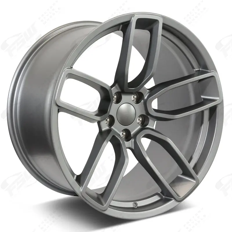 Chrysler Wheels V1189 20X9.5/20X11 5X115 Matte Gunmetal Fit 300 300C Hellcat Style 1