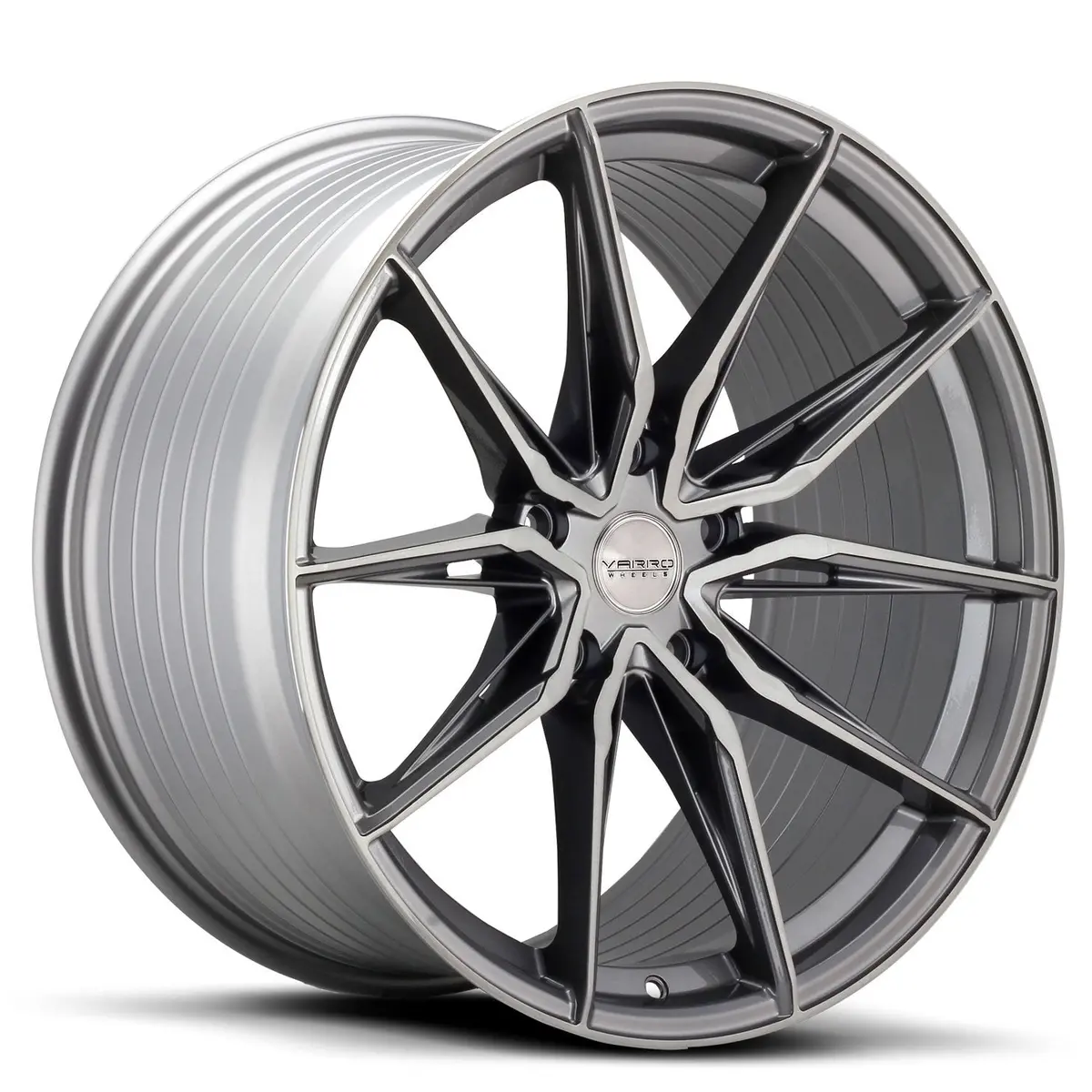 Varro Wheels Vd36x Gloss Titanium Brushed Face 1