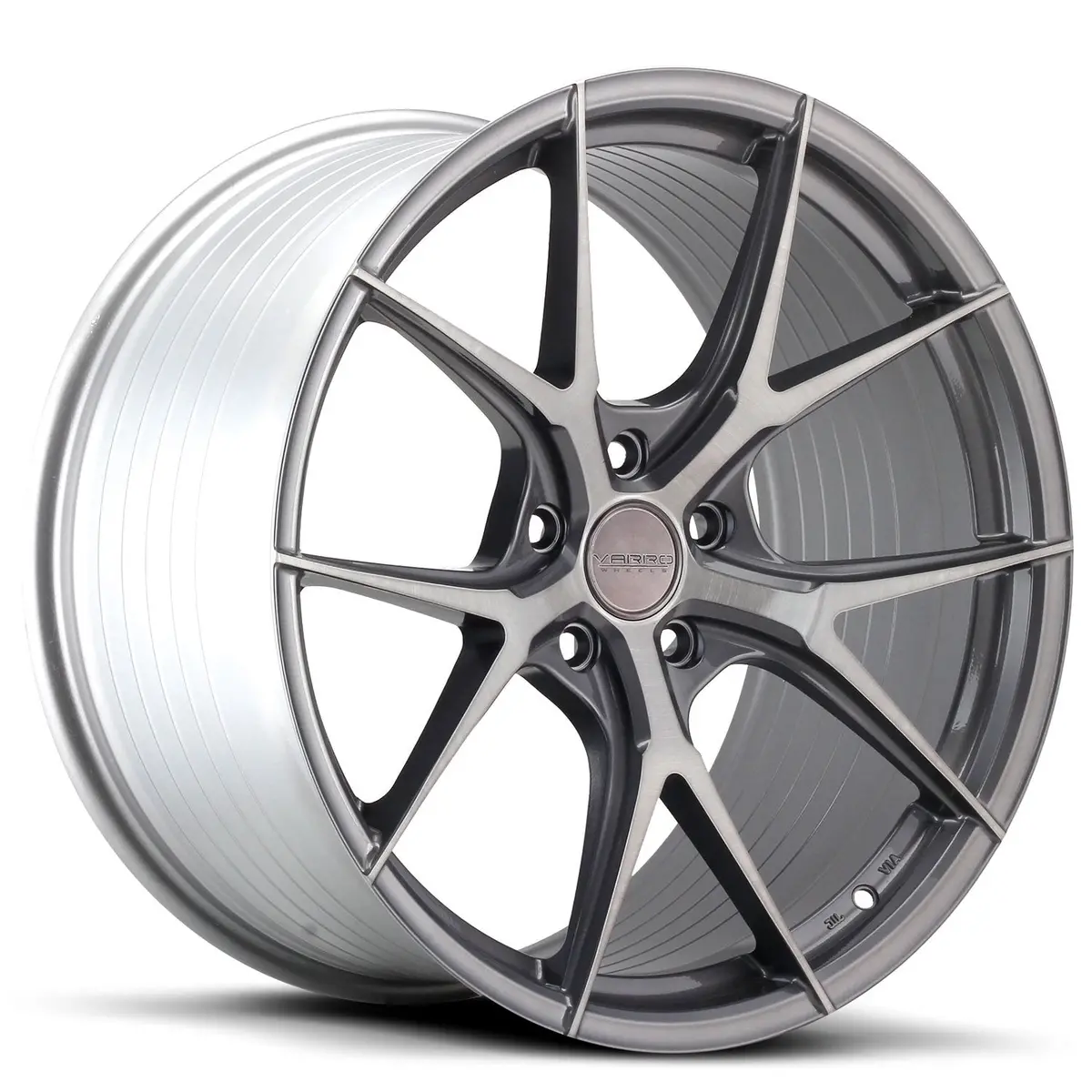 Varro Wheels Vd38x Gloss Titanium Brushed Face 1
