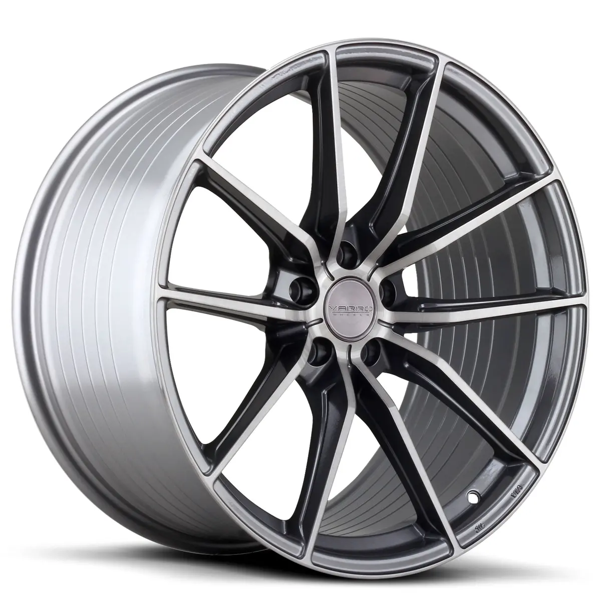 Varro Wheels Vd25x Gloss Titanium Brushed Face 1