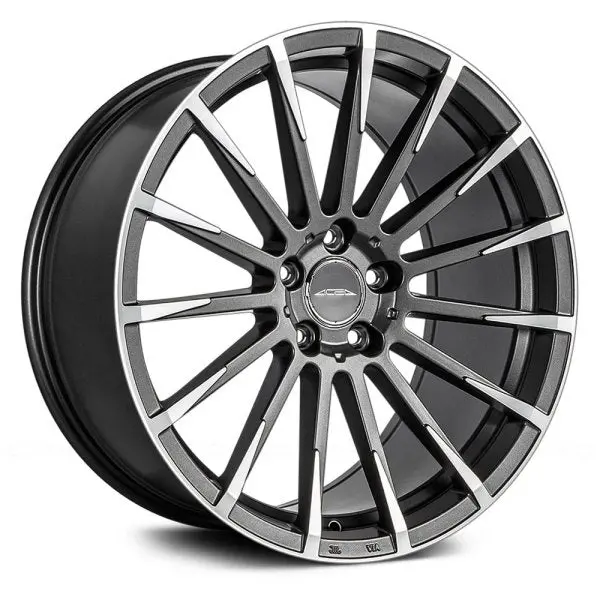 Ace Alloy Wheels Devotion Matte Mica Grey Machine Face 1