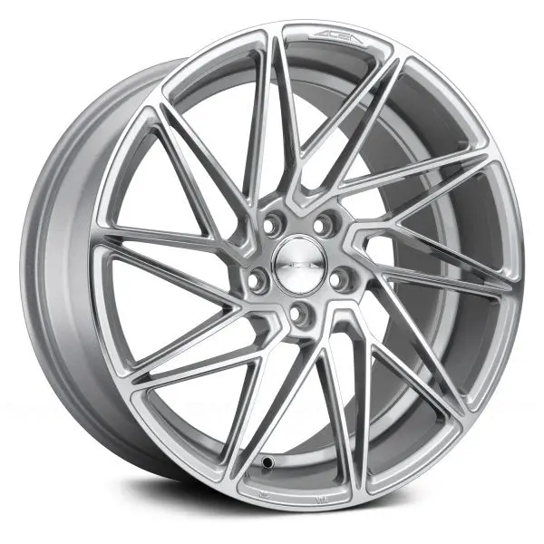 Ace Alloy Wheels Driven Liquid Silver Machined Face 1