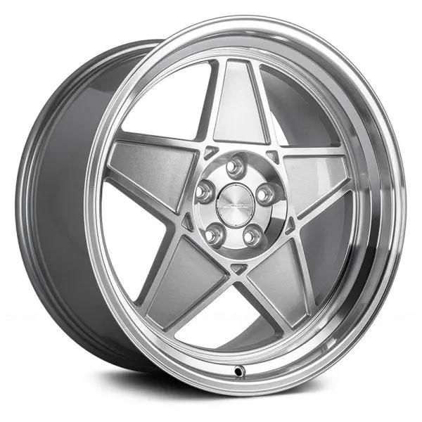 Ace Alloy Wheels Sl-5 Metallic Silver Machined Face And Lip 1