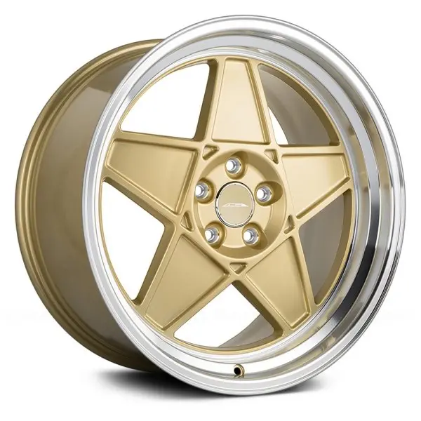 Ace Alloy Wheels Sl-5 Matte Gold Machined Face And Lip 1