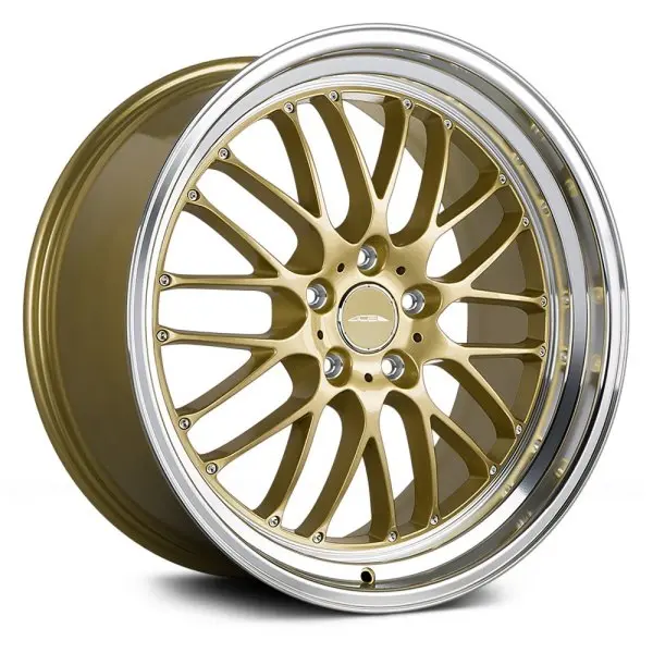 Ace Alloy Wheels Sl-M Gold With Machined Lip 1