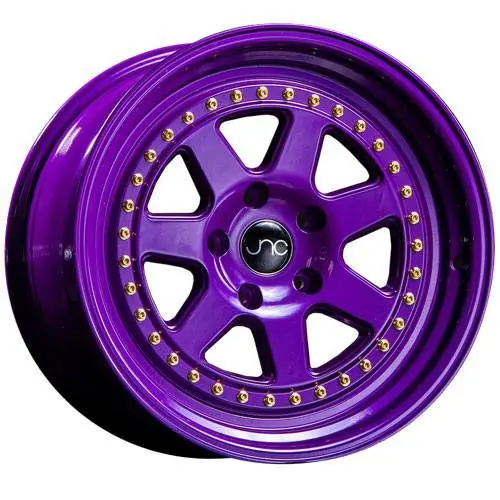 Jnc Wheels Jnc048 Candy Purple Gold Rivets 1