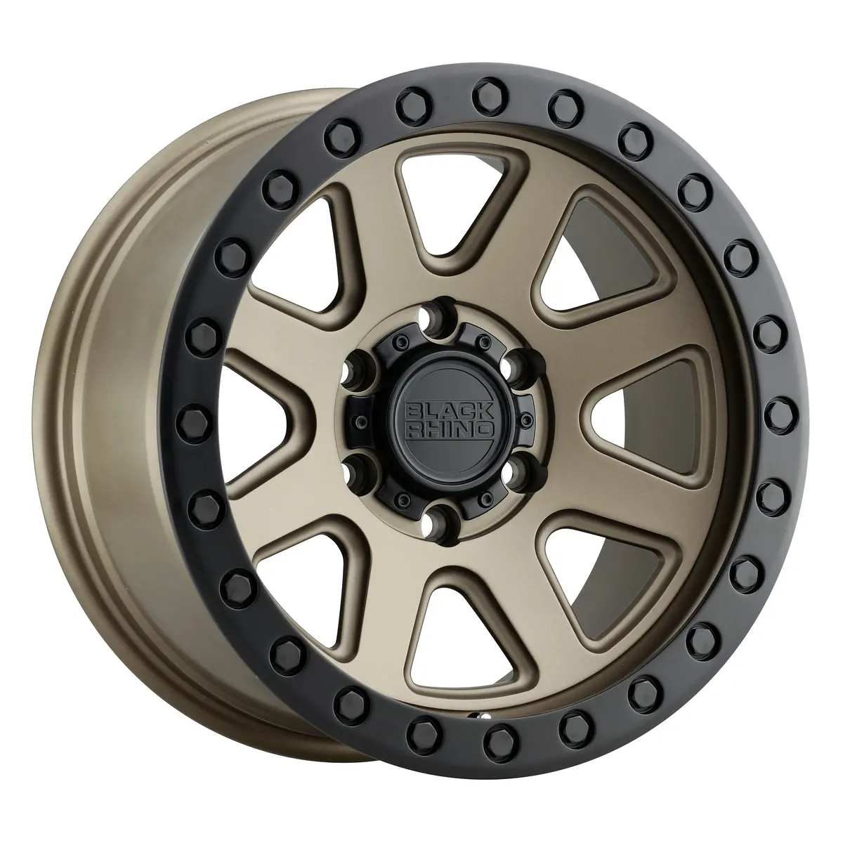 Black Rhino Wheels Baker Matte Bronze Black Lip Edge Black Bolts 1