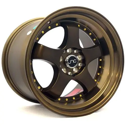 Jnc Wheels Jnc017 Matte Bronze Gold Rivets 1