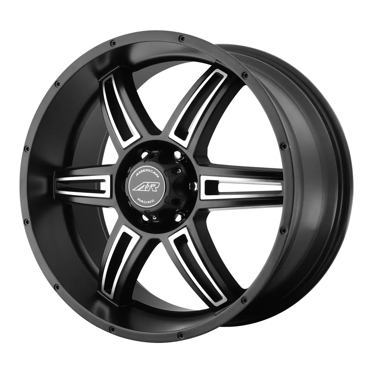 American Racing Wheels Ar890 Satin Black Machined 1
