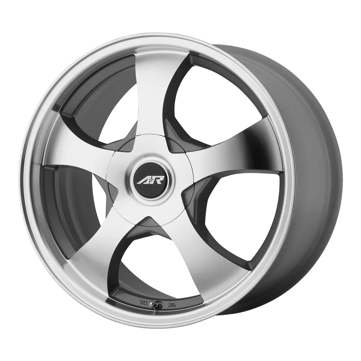 American Racing Wheels Ar895 Dark Silver Machined 1