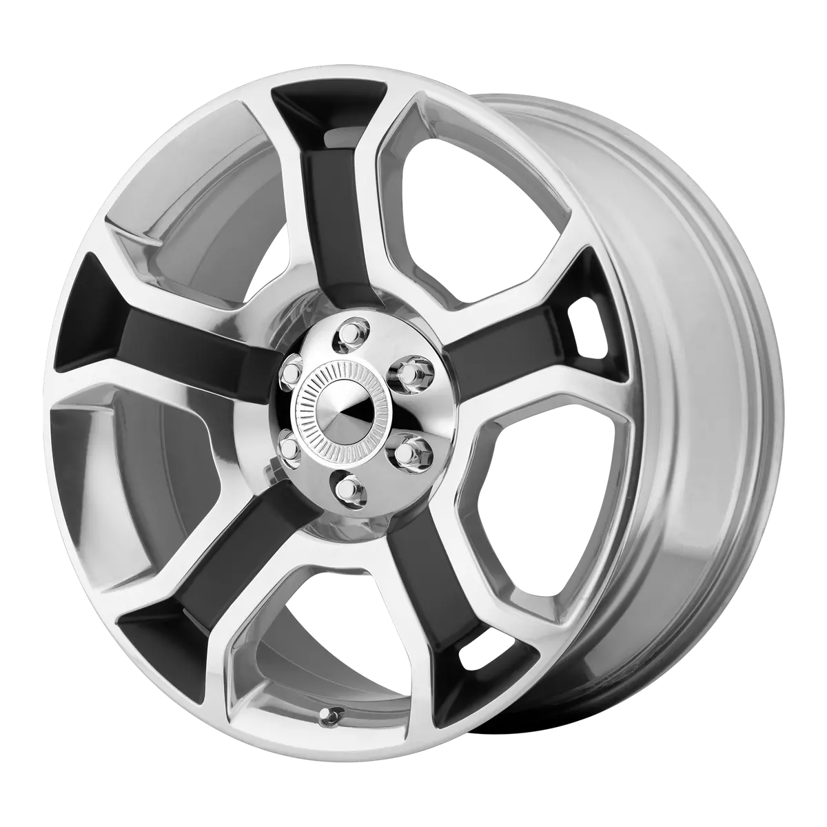 Oe Creations Wheels Pr127 Gloss Black Polished Spokes & Lip 1