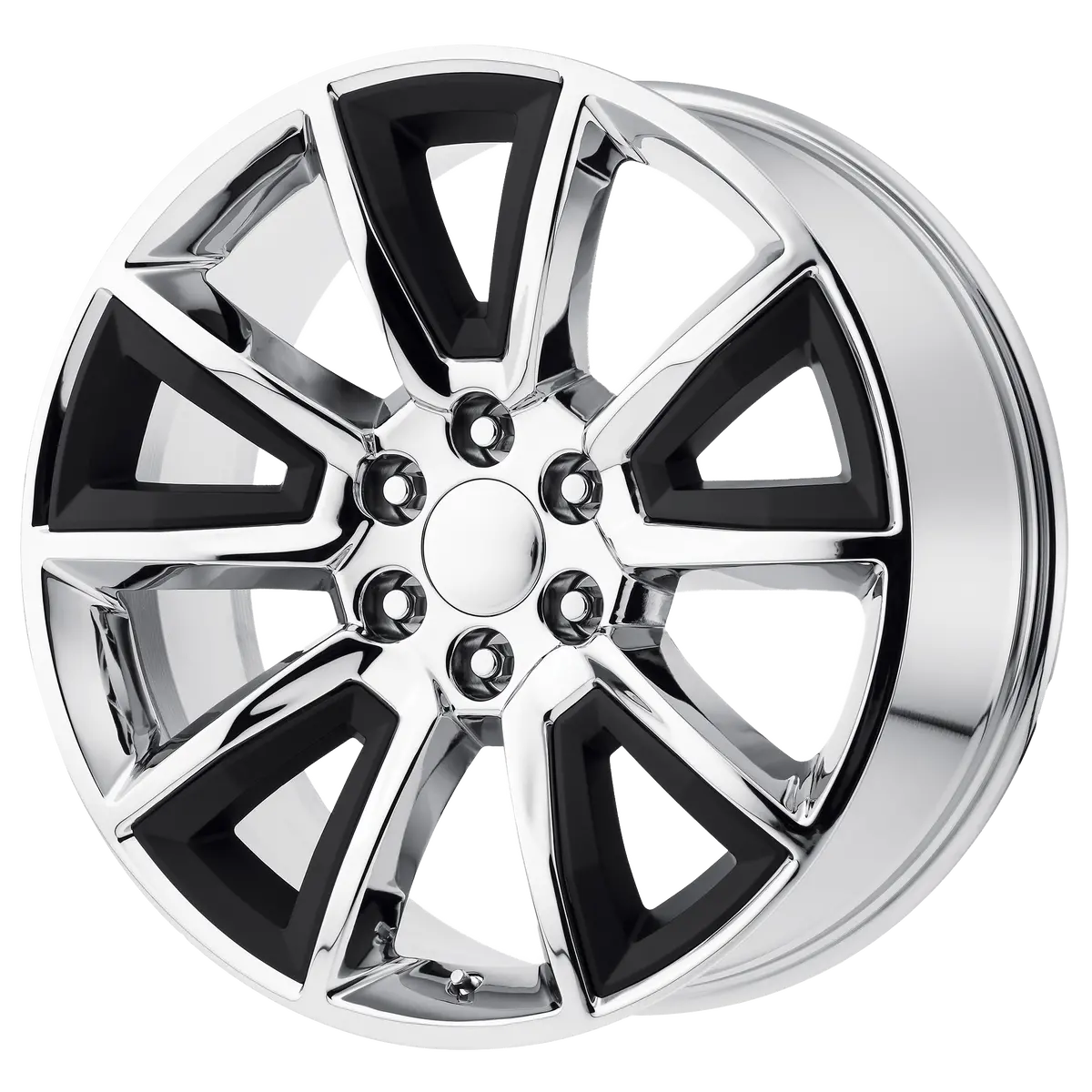 Oe Creations Wheels Pr168 Chrome With Matte Black Accents 1