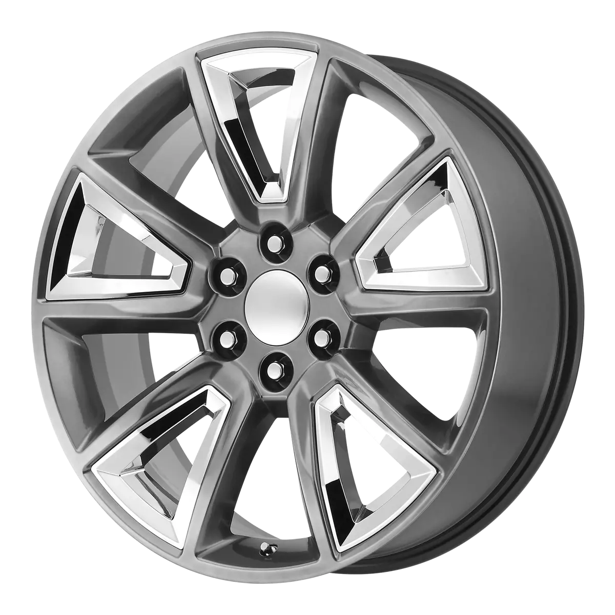 Oe Creations Wheels Pr168 Hyper Silver With Chrome Accents 1