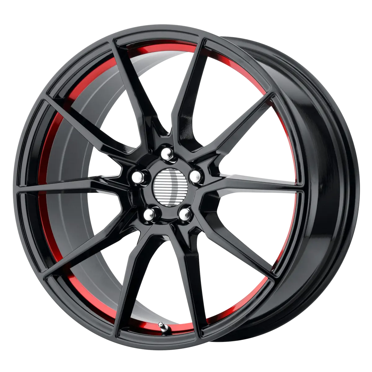 Oe Creations Wheels Pr193 Gloss Black Red Machined 1