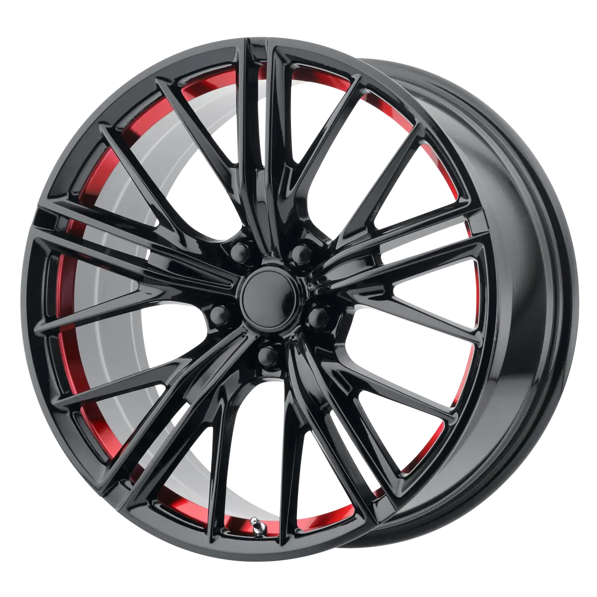 Oe Creations Wheels Pr194 Gloss Black Red Machined 1