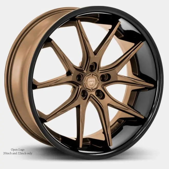 Lexani Wheels R-Twelve Satin Bronze Black Lip 1