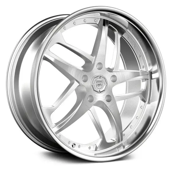Lexani Wheels Solar Silver With Stainless Chrome 1