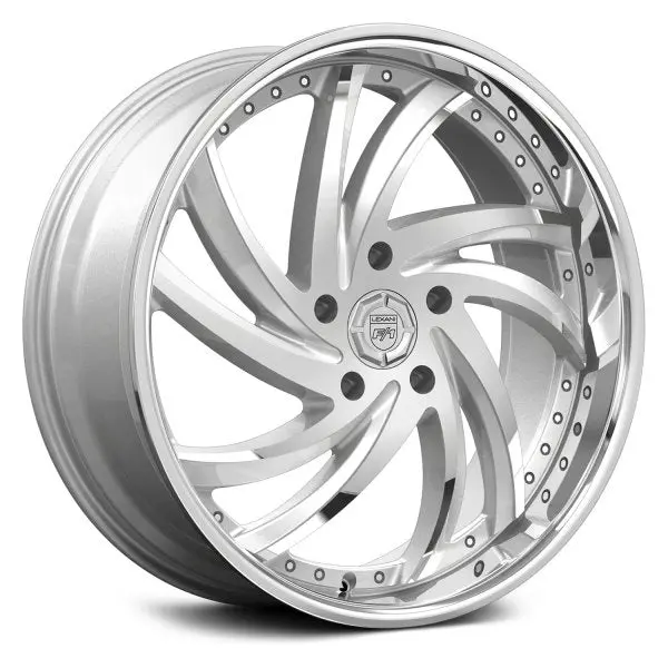 Lexani Wheels Turbine Silver With Stainless Chrome 1