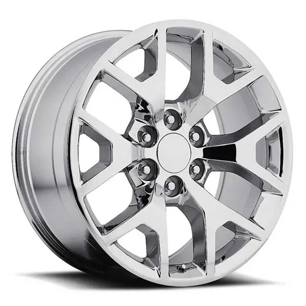 Gmc Wheels Rp04 20X9 6X139.7 Chrome Fit Sierra 1500 Yukon Snowflake 1