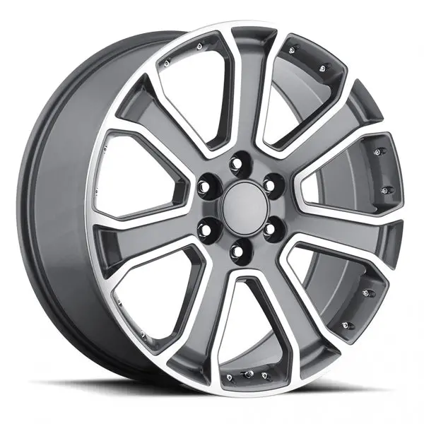 Chevy Wheels Rp06 20X9 6X139.7 Gunmetal Machined Fit Silverado Tahoe Suburban 1