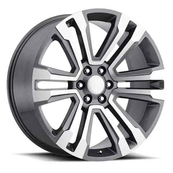 Gmc Wheels Rp10 24X10 6X139.7 Gunmetal Machined Fit Sierra 1500 Yukon Slt 1