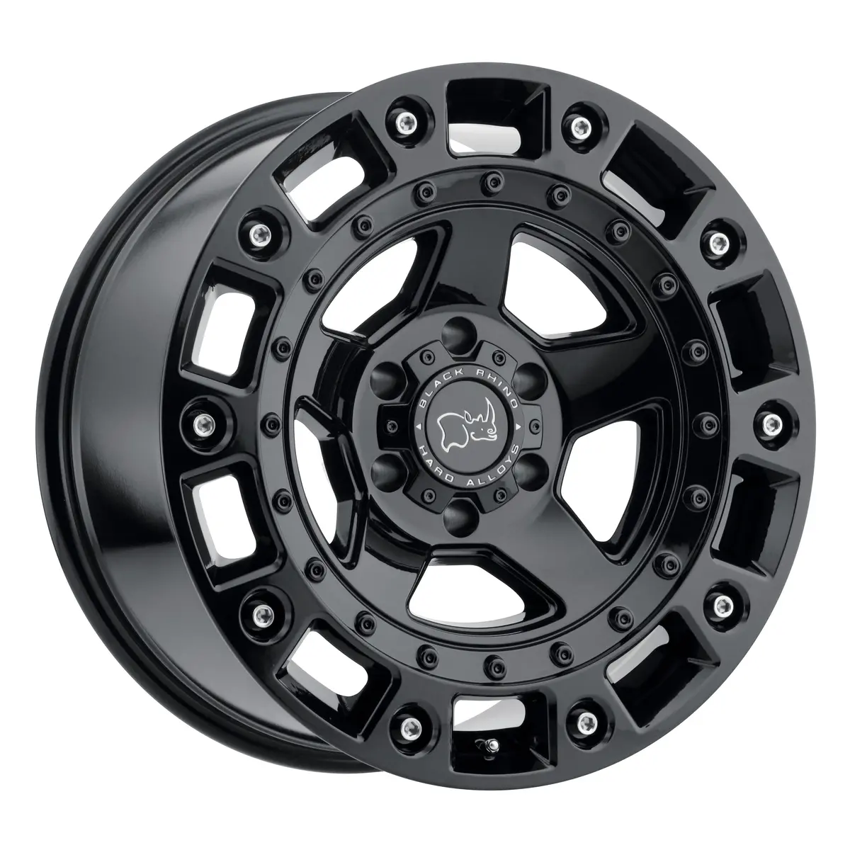 Black Rhino Wheels Cinco Gloss Black Stainless Bolt 1